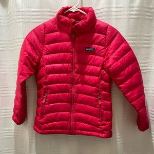 Patagonia Kids bright pink Puffer Jacket